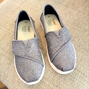 Toms toddler size 11 sparkle shoes